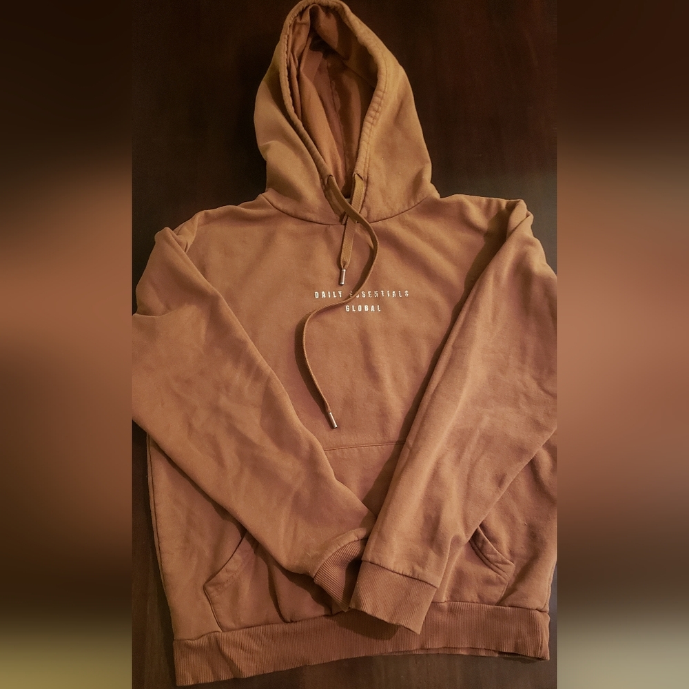 Mens Denim & Flower Hoodie